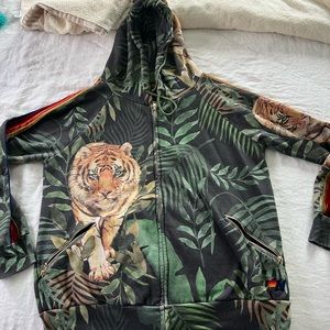 Aviator Nation Tiger Jungle Hoodie Zip Up